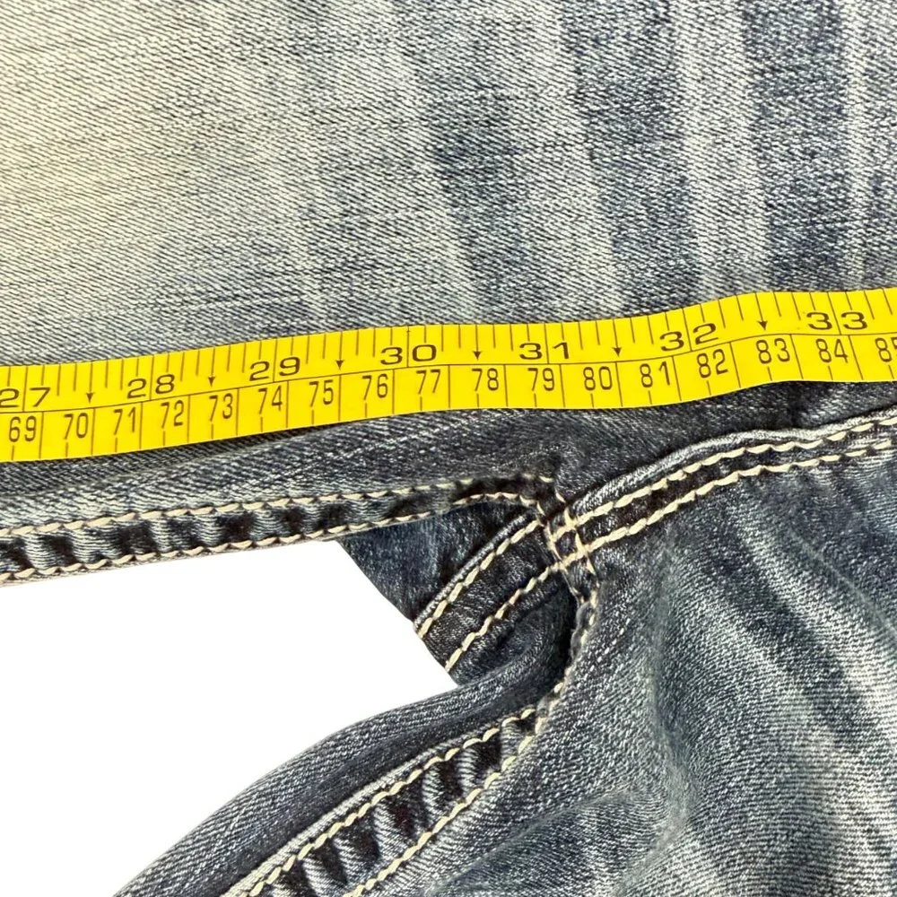 Miss Me Jeans Signature Straight (JE3074FTR) - Women's 30 - Fleur Di Lis Pocket - Picture 7 of 13